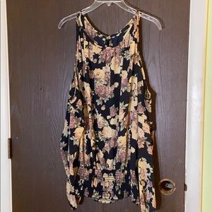 Floral cold shoulder
